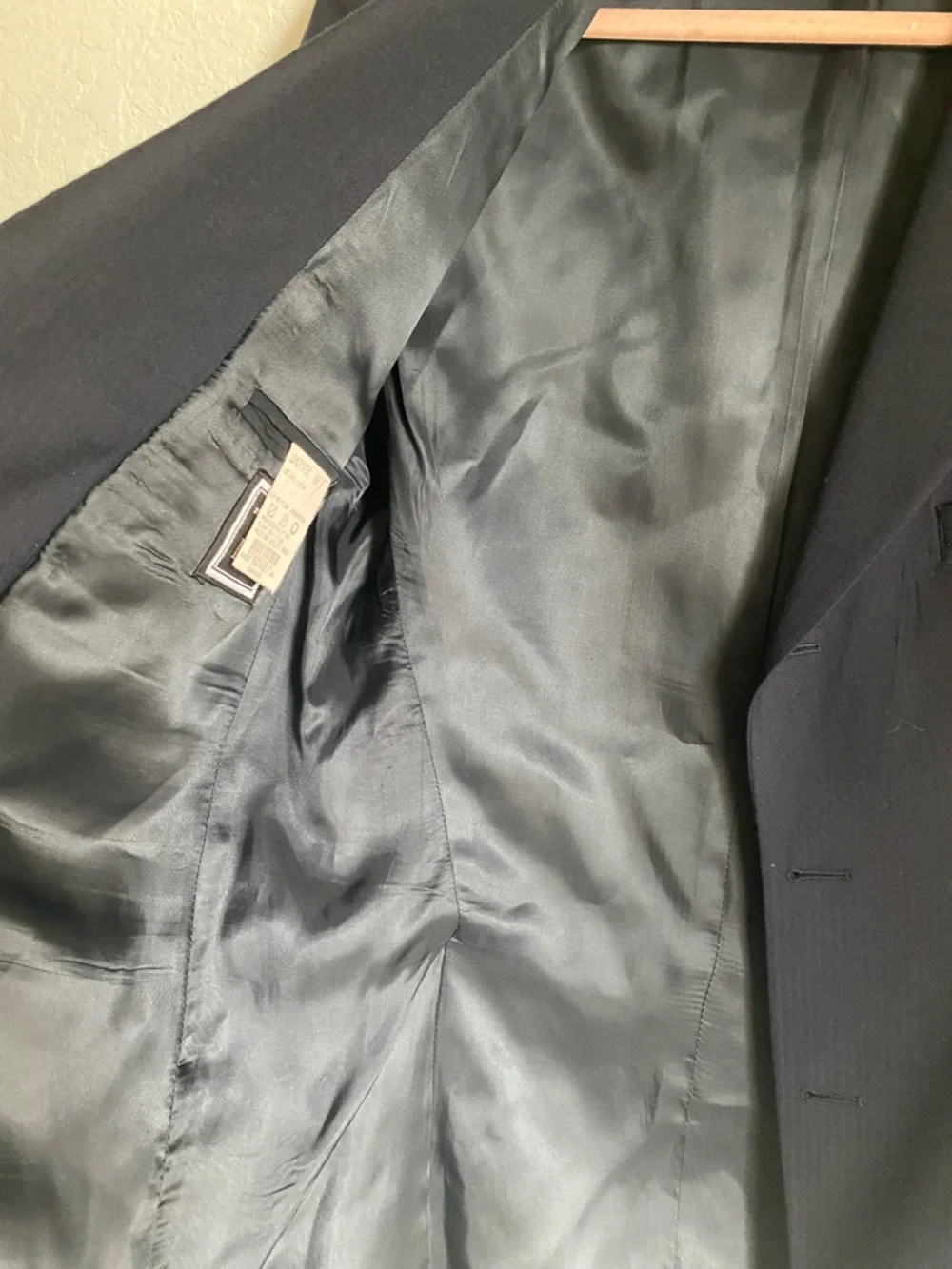 Ralph Ralph Lauren Pure New Wool Classic Navy Single Breasted Office Blazer 40R - Picture 7 of 16